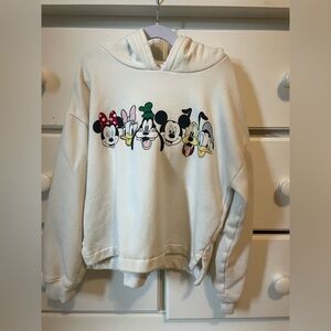 GAP Kids Disney Mickey and Friends Cream Hoodie
